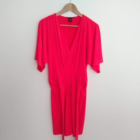 MODA | Mini Flutter Sleeve Dress in Rally Red | XS - Picture 3 of 8